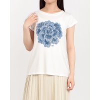 RINASCIMENTO/リナシメント RINASCIMENTO フラワービジューTシャツ/508361886