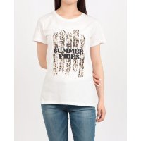 RINASCIMENTO/リナシメント RINASCIMENTO レオパードロゴTシャツ/508361891