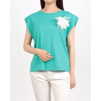 RINASCIMENTO/リナシメント RINASCIMENTO フラワーポイントTシャツ/508361905