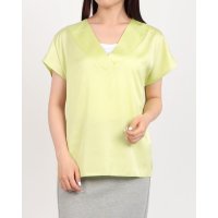 RINASCIMENTO/リナシメント RINASCIMENTO VネックサテンTOPS/508361917