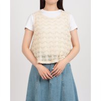 RINASCIMENTO/リナシメント RINASCIMENTO ラメクロッシェニットトップス/508361937