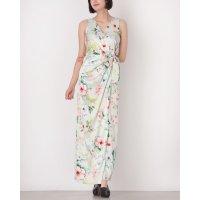 RINASCIMENTO/リナシメント RINASCIMENTO フラワー柄サテンカシュクールマキシワンピース/508361941