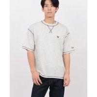 JEANS MATE/ジーンズメイト JEANS MATE OUTDOOR EXCHANGE x ZERO STAIN 配色 3本針 カラーステッチ Tシャツ 汗染み 目立ちにくい /508361968