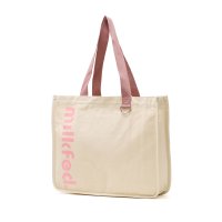 MILK FED/ミルクフェド MILKFED. トートバッグ A4 大きめ キャンバス 布 軽量 B4 通学 通勤 ブランド ロゴ 横 肩掛け 女子高生 おしゃれ コットン C/508362001