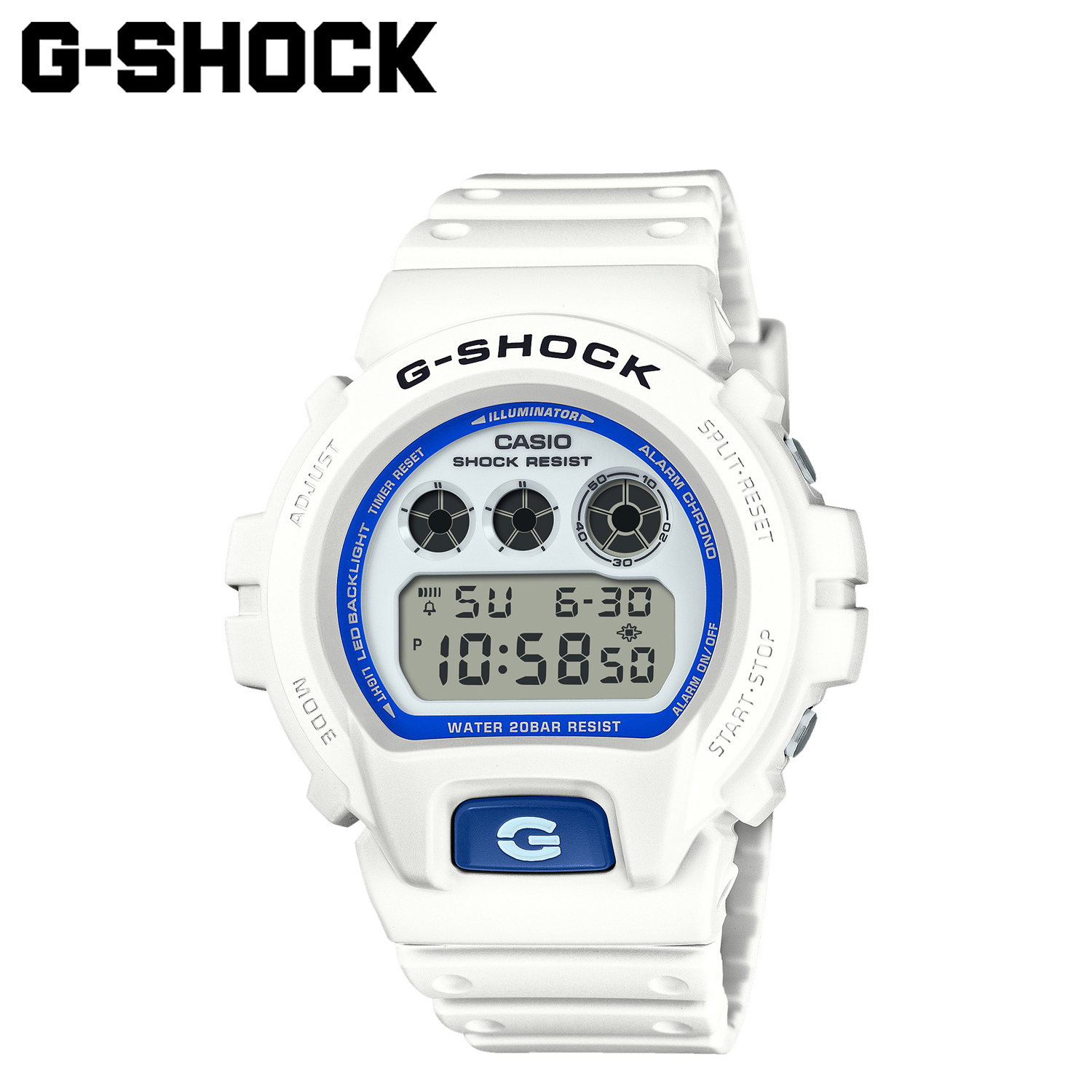 美品 G-SHOCK DW-6900K-8AT クリア腕時計 カシオ G-ショック DW-6900K-8AT スケルトン イルカクジラモデル
