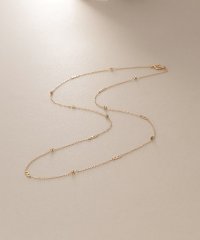 COCOSHNIK /ココシュニック COCOSHNIK K18フラットキヘイ×カットビーズ ネックレス/508362030