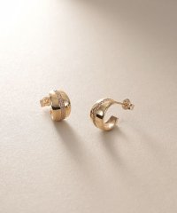 COCOSHNIK /ココシュニック COCOSHNIK K10ダイヤモンド 月甲フープ スタッドピアス/508362042