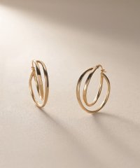 COCOSHNIK /ココシュニック COCOSHNIK K10中空クロスダブル フープピアス/508362045