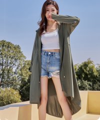Lace Ladies/レースレディース Lace Ladies ウエスト ギャザー ロング丈 ジップアップ ラッシュガード【返品不可商品】/508362168