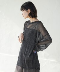 Bou Jeloud/ブージュルード Bou Jeloud オーバーサイズラメシアートップス/508362220