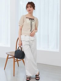 MAJESTIC LEGON/マジェスティックレゴン MAJESTIC LEGON フリルレイヤードスウェットパンツ/508362586