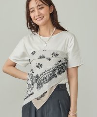 INDIVI/インディヴィ INDIVI リネン調ペーズリースカーフ/508362594