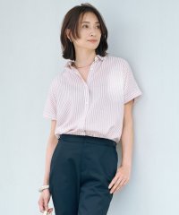 J.PRESS LADIES（LARGE SIZE）/【洗える・接触冷感】ドビー強撚ストライプ シャツ ブラウス/508362855