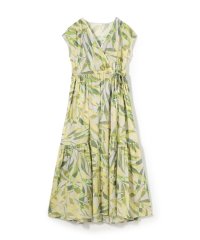 Ballsey/スタックリーフプリント カシュクールライクワンピース/508362900