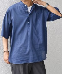 SHIPS any MEN/SHIPS any: コットン/リネン バンド スキッパー ハーフスリーブ シャツ◆/508362909