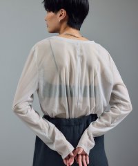 サロン　アダム　エ　ロペ/【WEB限定】トリコットシアーロングTシャツ/508363076