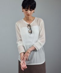 サロン　アダム　エ　ロペ/【WEB限定】トリコットシアーロングTシャツ/508363076