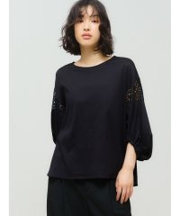 MIDIUMISOLID/MIDIUMISOLID for Ladies レース切り替えパフスリーブプルオーバー/508363666