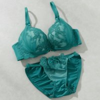 petit marie/パリーゼ Palissee 【E・Fカップ】サイドチュールレーシー3/4モールドカップブラ＆ショーツ 【返品不可商品】/506053664