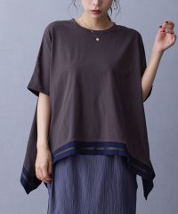NICOLE white/ハンカチヘムTシャツ/508167561