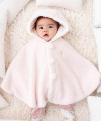 fillot de bebe reduction/【お揃い】モコモコ耳付きフードフリースマント(50~90cm)/508348572
