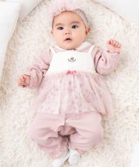 fillot de bebe reduction/【お揃い】チュニック付きテレコフェイスカバーオール(70~80cm)/508348591