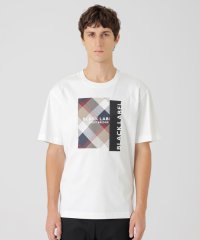BLACK LABEL CRESTBRIDGE/ボックスチェックロゴグラフィックTシャツ/508349030