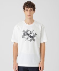 BLACK LABEL CRESTBRIDGE/テクスチャーロゴグラフィックTシャツ/508349032
