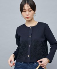 NOLLEY’S/レース付きクルーネックカーディガン/508359843