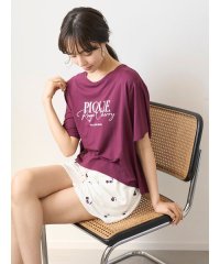 gelato pique/【接触冷感】ルージュチェリーレーヨンロゴTシャツ/508363033