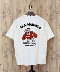 AVIREX/アヴィレックス AVIREX USMC BULLDOG S/S TEE ブルドック 半袖 Tシャツ ロゴ ミリタリー トップス メンズ ブランド おすすめ おし/508363679