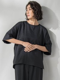 la.f…(Lsize)/ラ エフ エルサイズ la.f…(Lsize) 【大きいサイズ】【biyori】麻調ヴィンテージブラウス≪手洗い可能≫/508364007