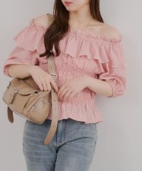 NICE CLAUP/OLIVE des OLIVE OUTLET/【RMAF】2wayシャーリングオフショルブラウス/508364457