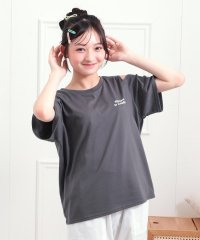 PINK-latte/肩あきバックプリントビッグTシャツ/508364470