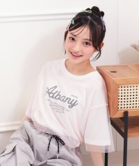 PINK-latte/チュールドッキングビッグTシャツ/508364471