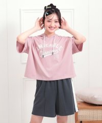 PINK-latte/【セットアップアイテム】接触冷感半袖パーカー＋ハーフパンツセット/508364472