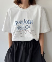 LOWO/ロワ LOWO 綿混フロントプリントTシャツ カットソー/508364568