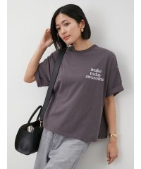 Mila Owen/短丈ワイドグラフィックTシャツ/508364580