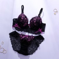 palissee/パリーゼ Palissee 【EFカップ】ビターハートレーシィ3/4モールドカップブラ＆ショーツ【返品不可商品】/508364856