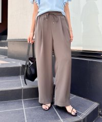 NOLLEY’S sophi/《セットアップ対応》ウォッシャブルダブルクロスサテンイージーワイドパンツ/508364941
