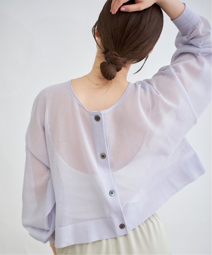 美品 イエナ IENA 24SS FILMY COTTON シアー カーディガン