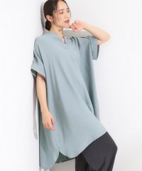 SHOO・LA・RUE/シューラルー SHOO・LA・RUE アップデートした大人のためのひんやりスキッパーチュニックワンピース 半袖/508365172