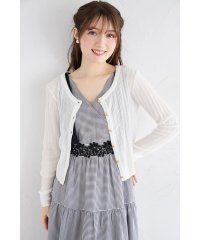 tocco closet/トッコクローゼット tocco closet ラメ透かし編みニットカーディガン/508367129