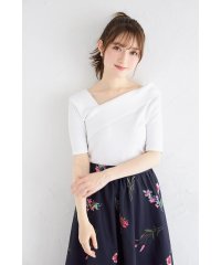 tocco closet/トッコクローゼット tocco closet アシメネックデザインリブカットソープルオーバー/508367132