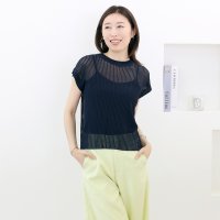 Aletta vita/アレッタ ヴィータ Aletta vita 針抜きリブ編みフレンチニットプルオーバー/508367632