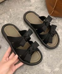 aimoha/アイモハ aimoha 【shoes 365】ダブルリボンデザイン厚底サンダル/508367674
