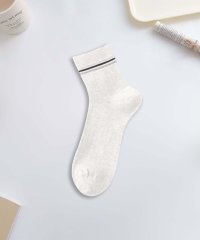 aimoha/アイモハ aimoha 【MOSOX】ボーダーデザインショートソックス/508367696