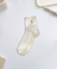 aimoha/アイモハ aimoha 【MOSOX】フラワー＆ボーダーデザインソックス/508367707