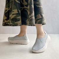 Gomu56/ゴムゴム Gomu56 洗える 軽量 厚底 スリップオンスニーカー/508367823