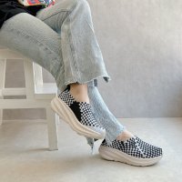 Gomu56/ゴムゴム Gomu56 洗える 軽量 厚底 スリップオンスニーカー/508367823